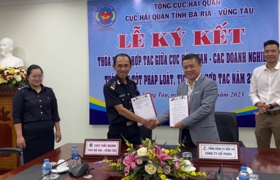 PVOIL và Cục Hải quan tỉnh Bà Rịa - Vũng Tàu ký kết thỏa thuận hợp tác
