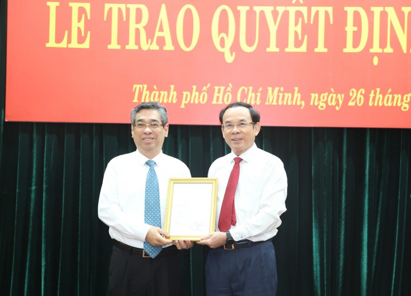 Ông Nguyễn Phước Lộc giữ chức Phó bí thư Thành ủy TP. Hồ Chí Minh