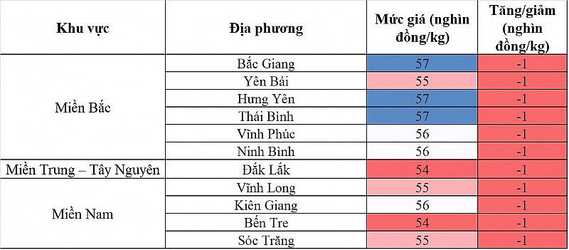 Giá heo hơi hôm nay ngày 27/9/2023: Đà giảm vẫn tiếp diễn