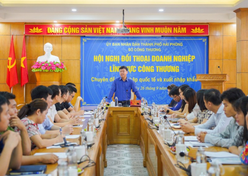 Hải Phòng: Sở Công Thương đối thoại với hơn 30 doanh nghiệp xuất nhập khẩu, hội nhập quốc tế