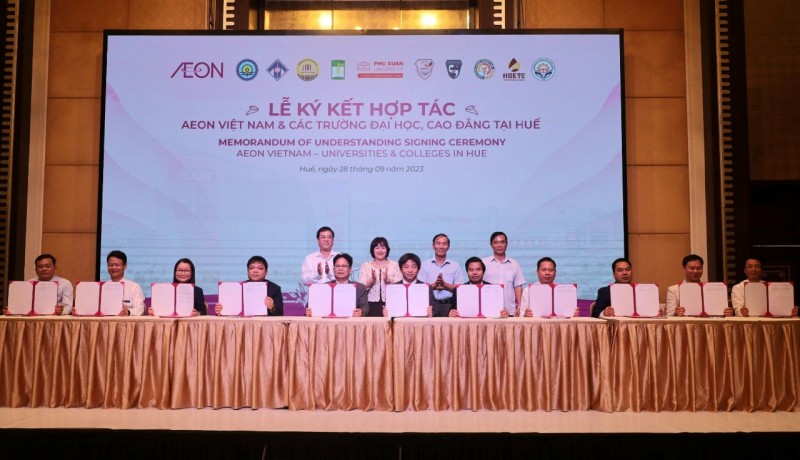 AEON Việt Nam ký kết hợp tác với các trường đại học, cao đẳng tại Thừa Thiên Huế