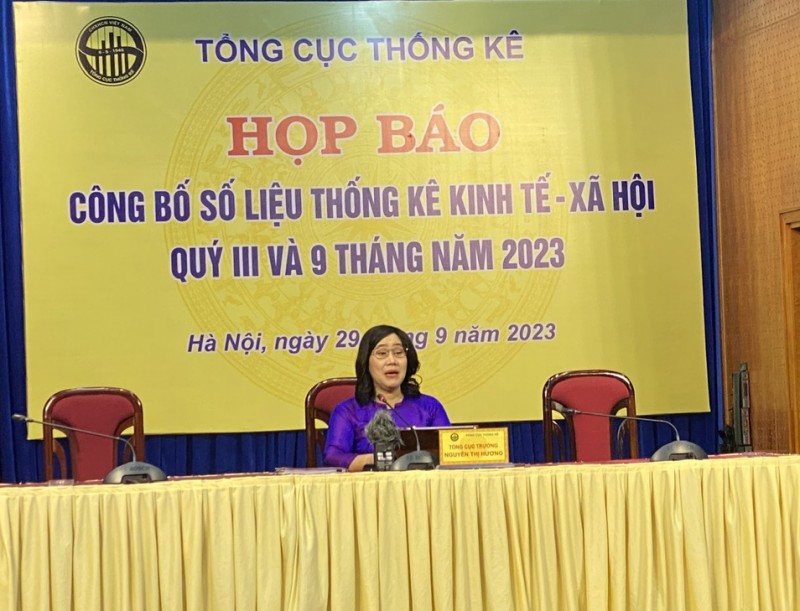 Họp báo Công bố số liệu thống kê kinh tế xã hội quý III và 9 tháng năm 2023