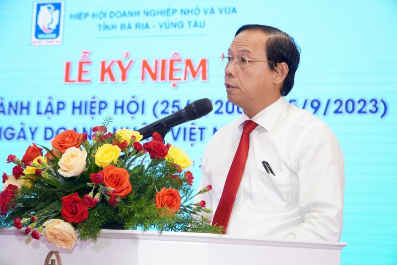 Ông  Nguyễn Văn Thọ - Chủ tịch UBND tỉnh Bà Rịa - Vũng Tàu phát biểu tại lễ kỷ niệm