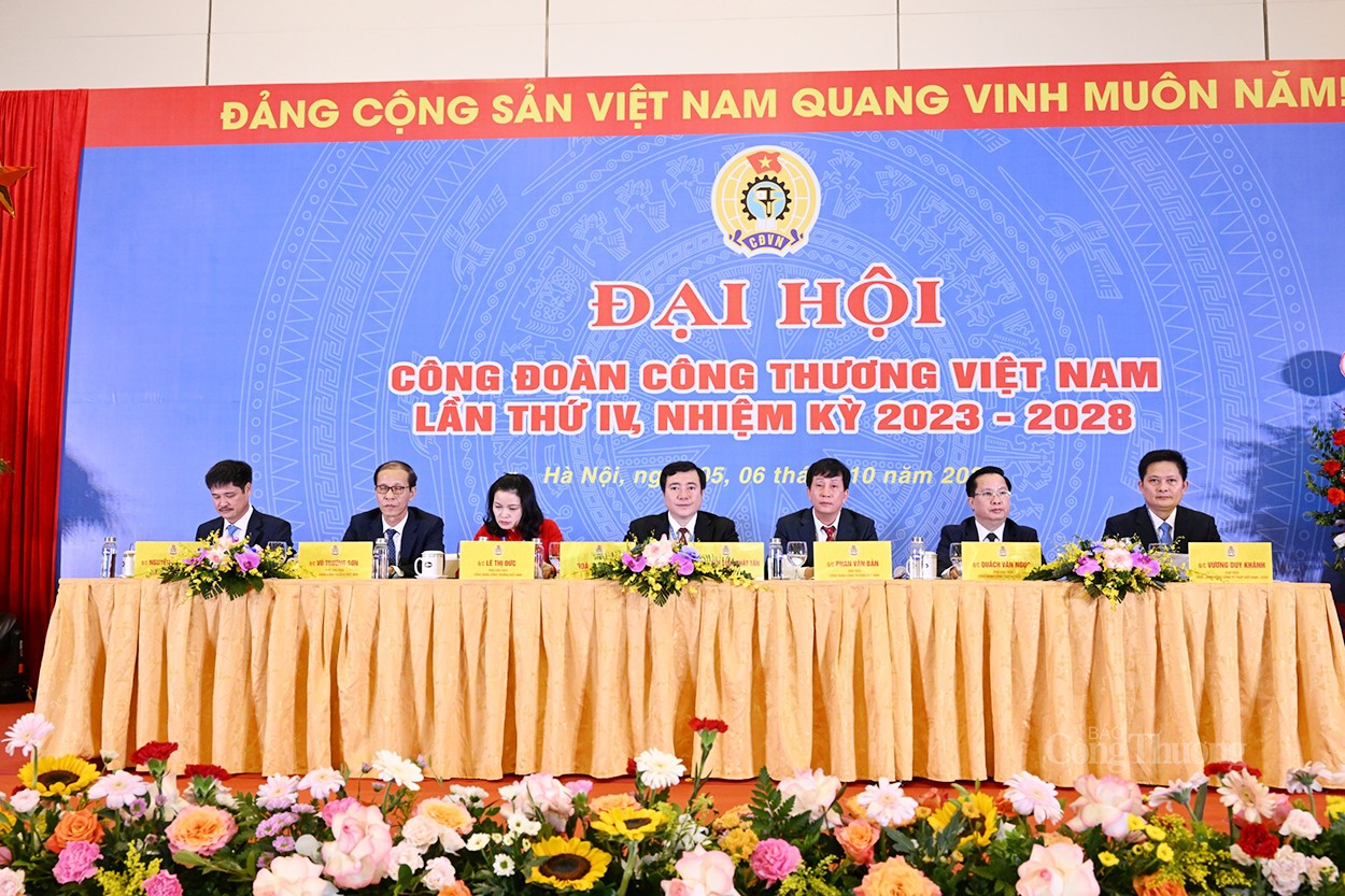 Khai mạc Phiên thứ nhất Đại hội Công đoàn Công Thương Việt Nam lần thứ IV, nhiệm kỳ 2023 - 2028