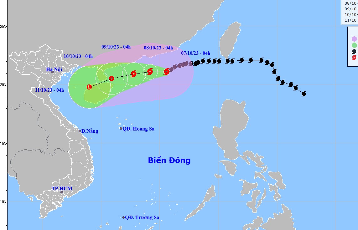 Thông tin mới nhất về Bão số 4 - bão Koinu ít khả năng ảnh hưởng đất liền nước ta