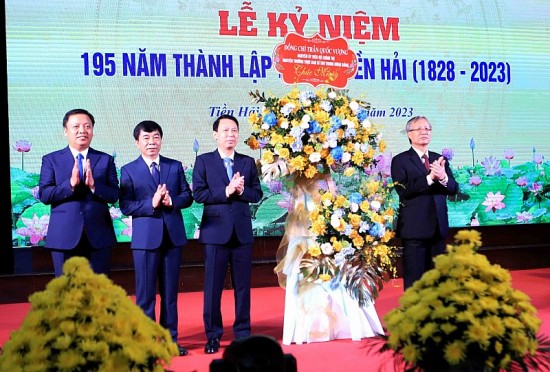 Thái Bình: Huyện Tiền Hải tổ chức kỷ niệm 195 năm thành lập