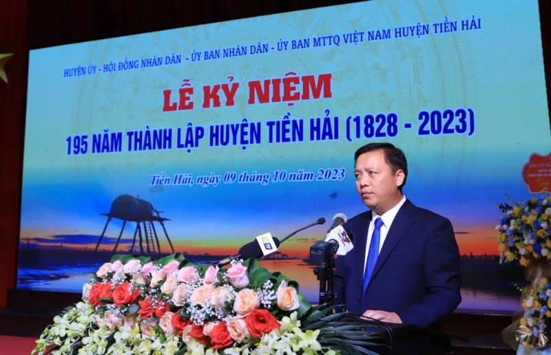 Thái Bình: Huyện Tiền Hải long trọng tổ chức kỷ niệm 195 năm thành lập