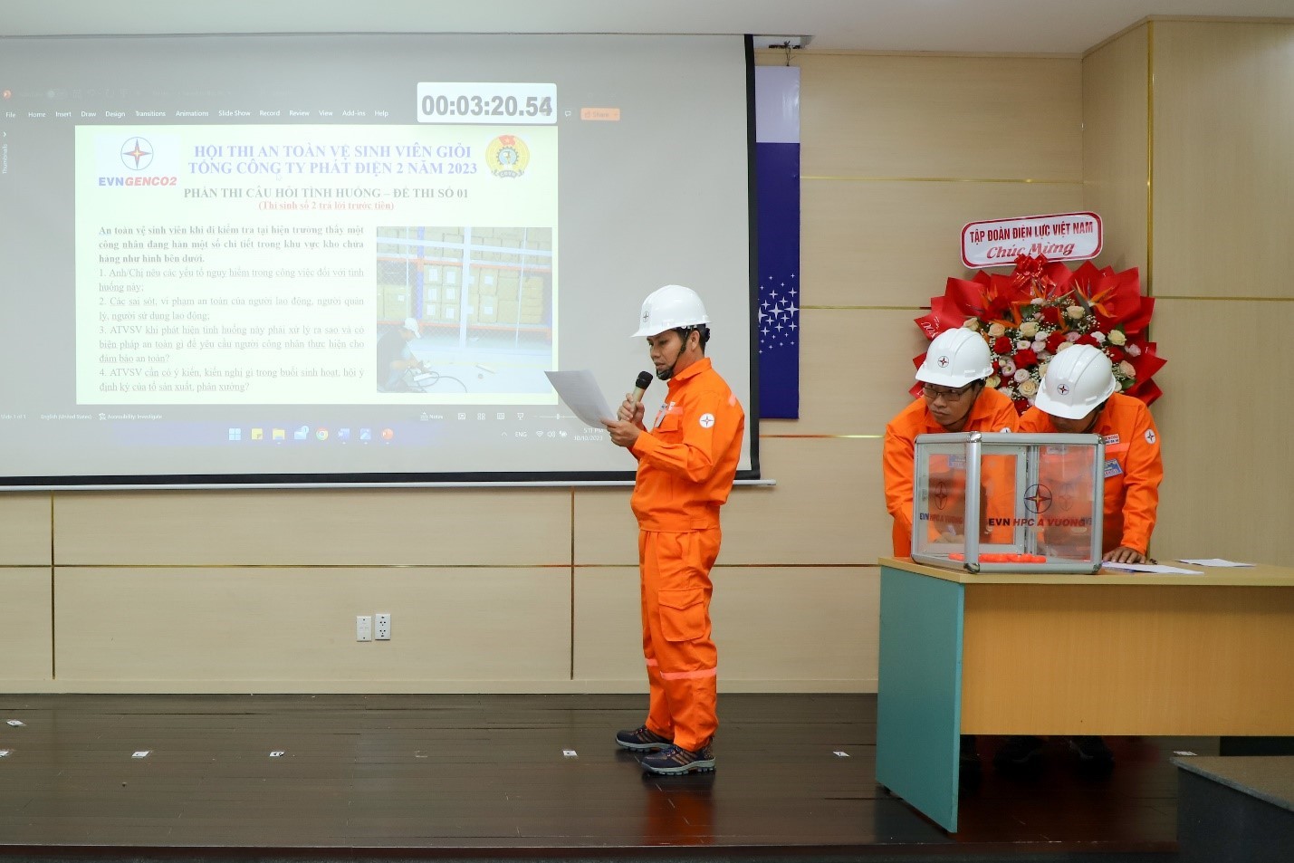 Tổng công ty Phát điện 2 trao giải hội thi An toàn vệ sinh viên giỏi lần thứ 2