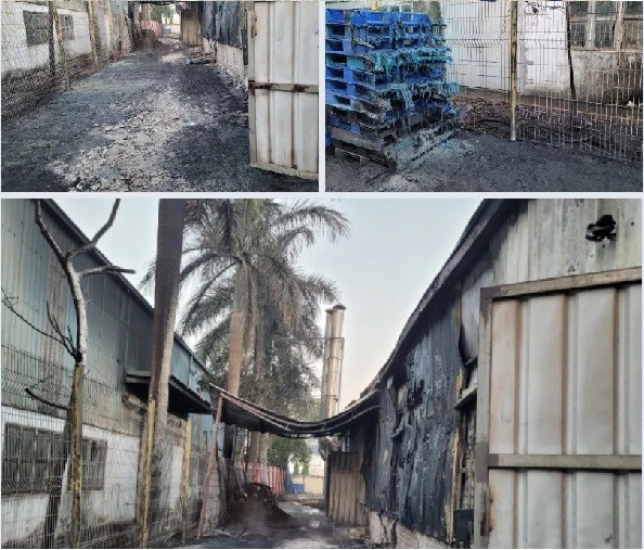 Hải Phòng: Kịp thời dập tắt đám cháy tại Khu công nghiệp Nam Cầu Kiền, Thủy Nguyên