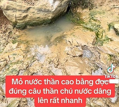 Sự thật về “mỏ nước thần” ở Cao Bằng đang lan truyền trên mạng xã hội