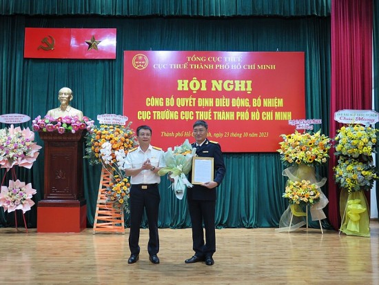 Bổ nhiệm ông Nguyễn Nam Bình giữ chức vụ Cục trưởng Cục Thuế TP. Hồ Chí Minh