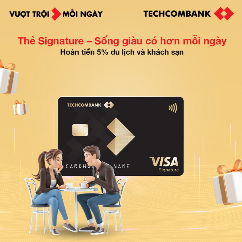 Thẻ tín dụng Techcombank Signature - Xứng tầm đẳng cấp thượng lưu