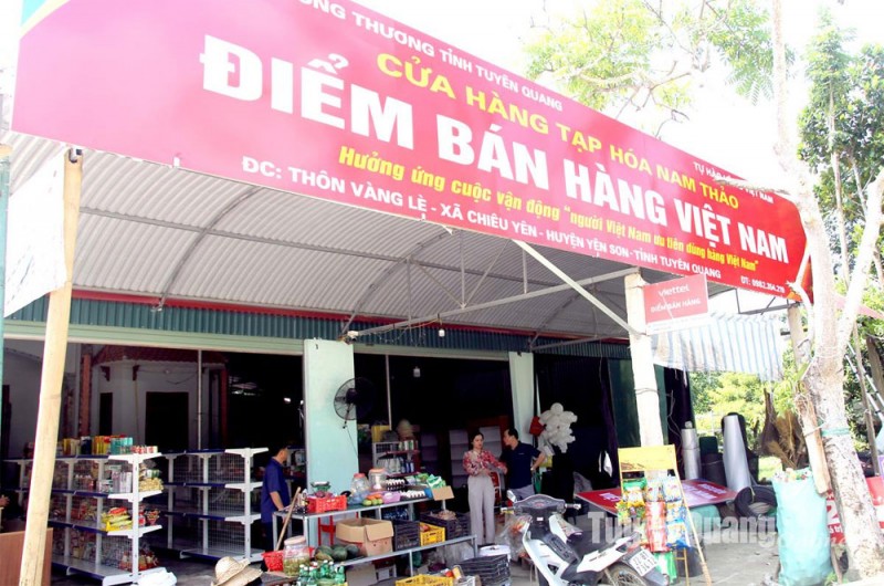 Tuyên Quang: Xây dựng Điểm bán hàng Việt Nam tại huyện Yên Sơn