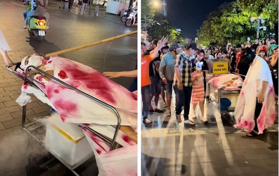 TP. Hồ Chí Minh: Công an làm việc với tài xế chạy xe tang diễu phố đêm Halloween