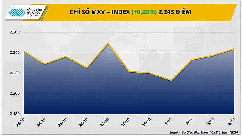 Thị trường hàng hóa hôm nay ngày 7/11/2023: Giá hàng hoá nguyên liệu đón nhận lực mua tích cực