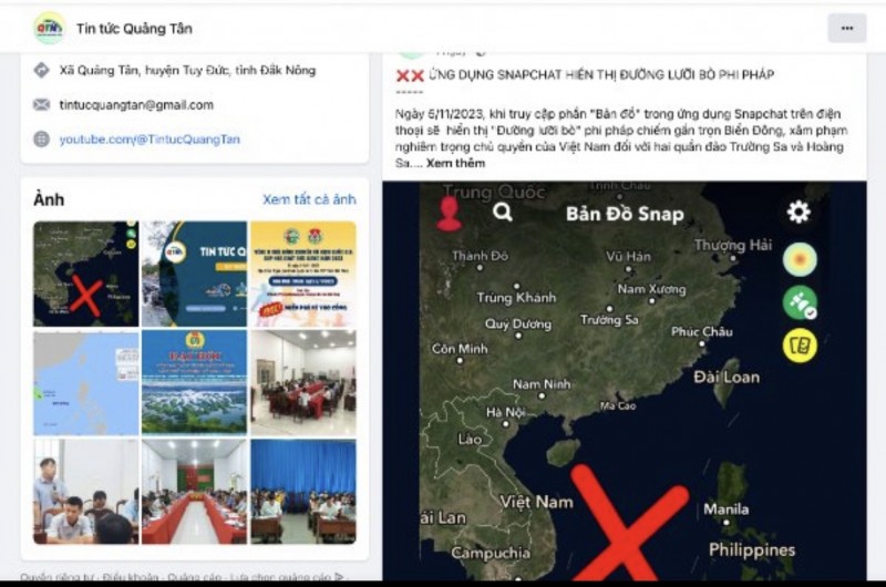 Cộng đồng mạng tẩy chay ứng dụng Snapchat vì hiển thị bản đồ “đường lưỡi bò” phi pháp
