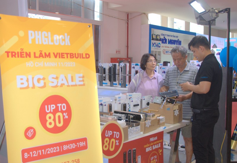 Triển lãm quốc tế Vietbuild TP. Hồ Chí Minh: Khuyến mãi “khủng” lên đến 80% kích cầu tiêu dùng