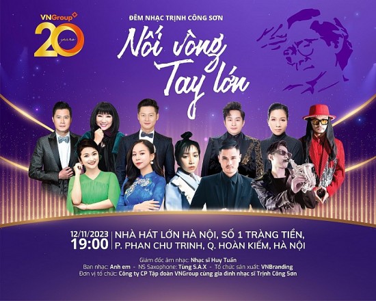 VNGroup tổ chức Đêm nhạc Trịnh Công Sơn: Nối vòng tay lớn