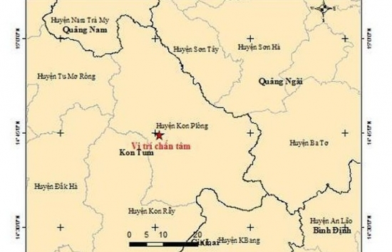 Kon Tum: Liên tục xảy ra động đất mạnh tại  huyện Kon Plông