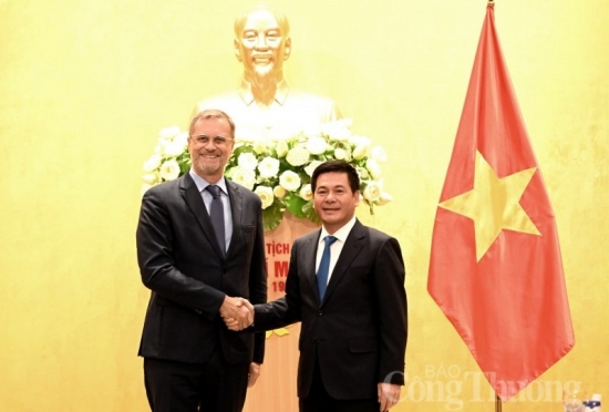 Bộ trưởng Nguyễn Hồng Diên tiếp tân Đại sứ Pháp tại Việt Nam
