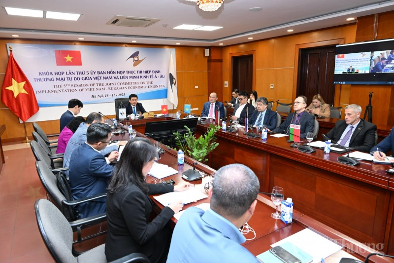 Khóa họp lần thứ V Uỷ ban hỗn hợp thực thi FTA Việt Nam - EAEU diễn ra chiều ngày 13/11