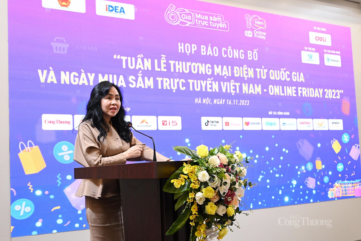 Họp báo Tuần lễ Thương mại điện tử quốc gia và Ngày mua sắm trực tuyến Việt Nam - Online Friday 2023