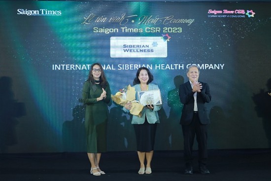 Siberian Wellness tiếp tục được vinh danh “Doanh nghiệp vì cộng đồng – Saigon Times CSR 2023”