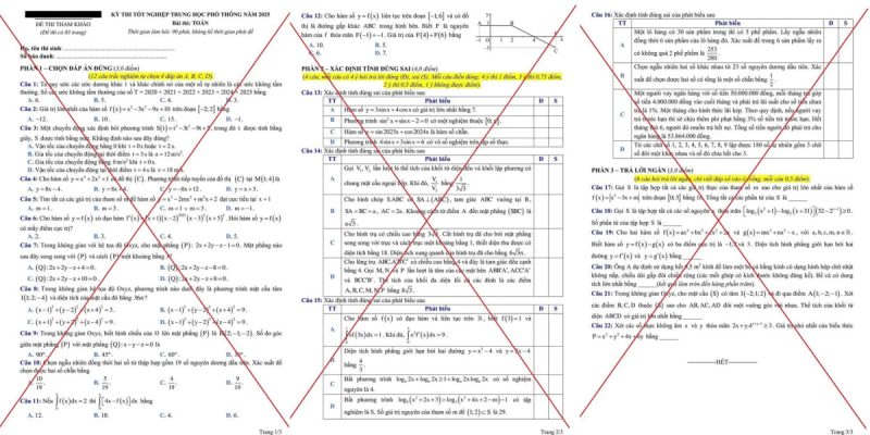 Xuất hiện đề tham khảo thi tốt nghiệp THPT năm 2025: Bộ Giáo dục và Đào tạo cảnh báo giả mạo