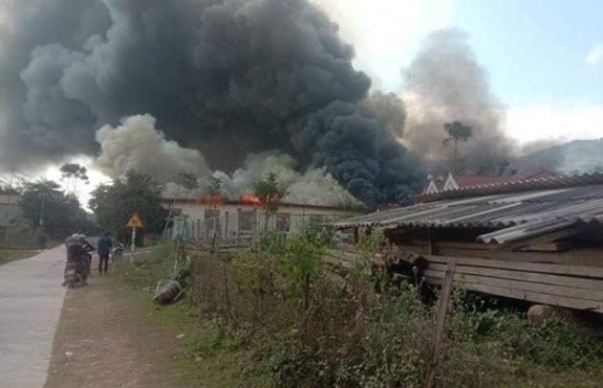 Sơn La: Cháy khu nhà ở bán trú, một học sinh tử vong