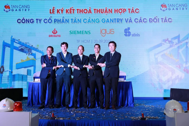 igus® hợp tác với Tân Cảng Gantry nâng cao hiệu suất cẩu RTG