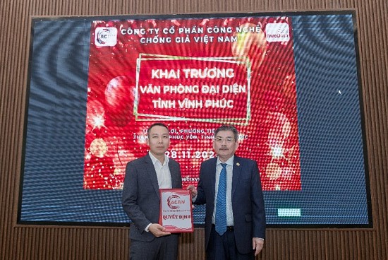 Công ty Cổ phần công nghệ chống giả Việt Nam mở văn phòng tại tỉnh Vĩnh Phúc