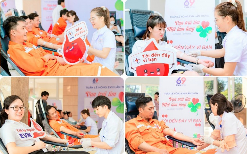 PC Thừa Thiên Huế: Hơn 180 cán bộ, nhân viên tham gia hiến máu “Tuần lễ hồng EVN”