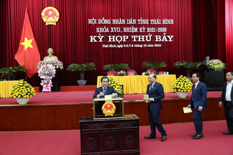 Chủ tịch tỉnh Thái Bình đạt 100% số phiếu tín nhiệm cao