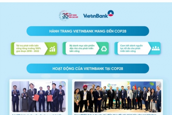 VietinBank tại COP28: Cam kết chung tay thúc đẩy tài chính khí hậu