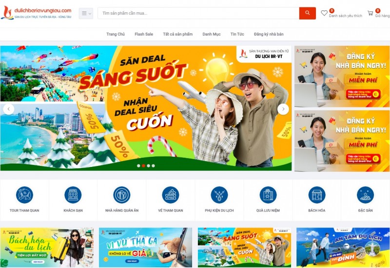 Bà Rịa – Vũng Tàu: Hơn 600 doanh nghiệp giới thiệu sản phẩm, dịch vụ trên hội chợ du lịch trực tuyến