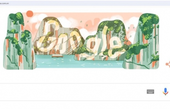 Vịnh Hạ Long được Google Doodle vinh danh