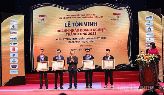 Hà Nội: Tôn vinh doanh nhân, doanh nghiệp Thăng Long năm 2023