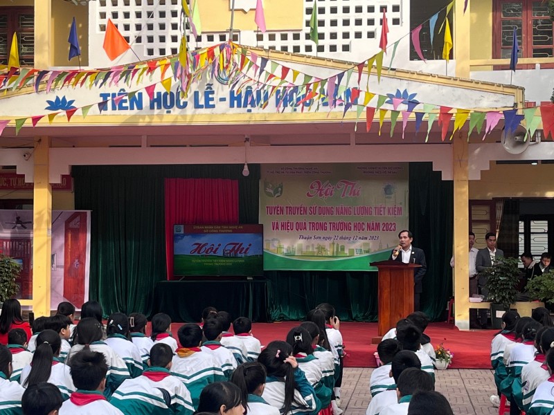 Nghệ An: Sôi động hội thi tuyên truyền tiết kiệm năng lượng trong trường học