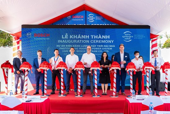 Nhà máy Bosch Việt Nam khánh thành hệ thống điện năng lượng mặt trời