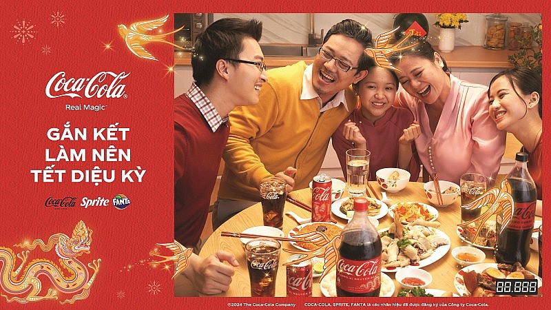 Coca-Cola lan tỏa thông điệp “Gắn kết làm nên Tết diệu kỳ” trong chiến dịch Tết 2024