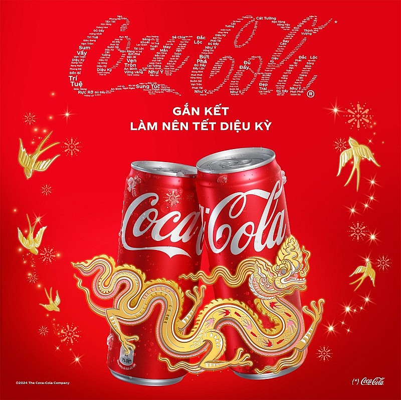 Coca-Cola lan tỏa thông điệp “Gắn kết làm nên Tết diệu kỳ” trong chiến dịch Tết 2024