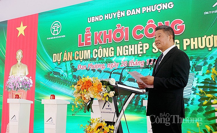 Ông Nguyễn Mạnh Quyền - Phó chủ tịch UBND TP Hà Nội phát biểu tại sự kiện