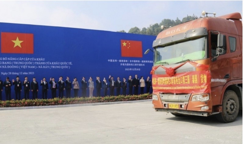 Cặp cửa khẩu Trà Lĩnh-Long Bang chính thức nâng cấp thành cửa khẩu quốc tế