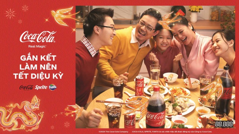 Coca-Cola tung TVC 30 giây, lan tỏa thông điệp “Gắn kết làm nên Tết diệu kỳ”