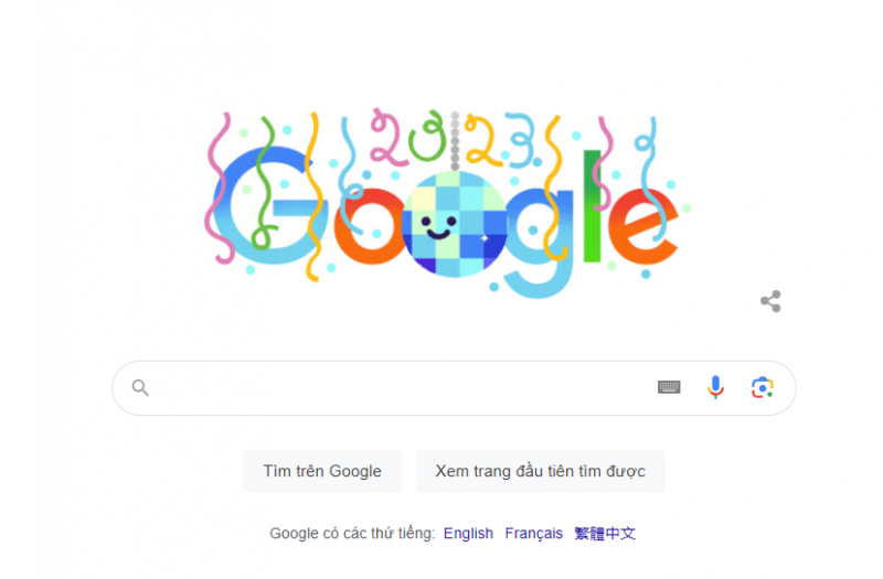 Google Doodle thay đổi giao diện chào đón Giao thừa 2023