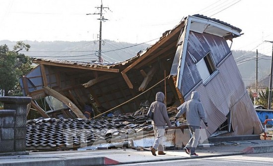 Hình ảnh mới nhất về trận động đất tại Nhật Bản