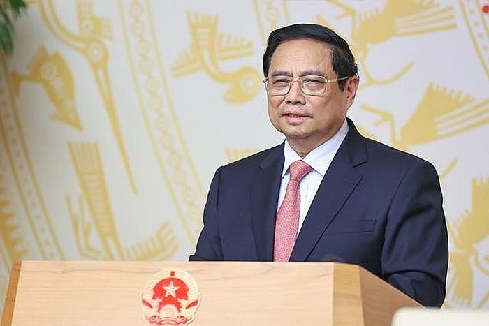 Thủ tướng Phạm Minh Chính nhấn mạnh một số nội dung mà Học viện Chính trị quốc gia Hồ Chí Minh cần đặc biệt quan tâm trong quá trình triển khai thực các nhiệm vụ được Đảng, Nhà nước giao, khẳng định hơn nữa tầm vóc, vị trí, vai trò ngôi trường cao cấp nhất của Đảng - Ảnh: VGP/Nhật Bắc