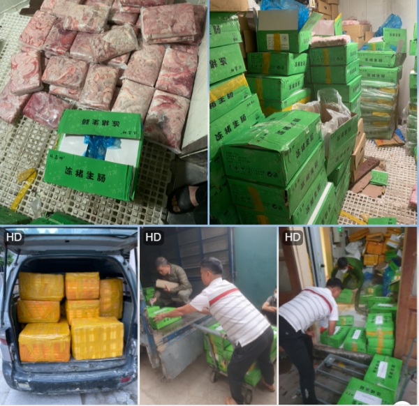 Hà Nội: Tạm giữ 1,2 tấn tràng lợn không rõ nguồn gốc