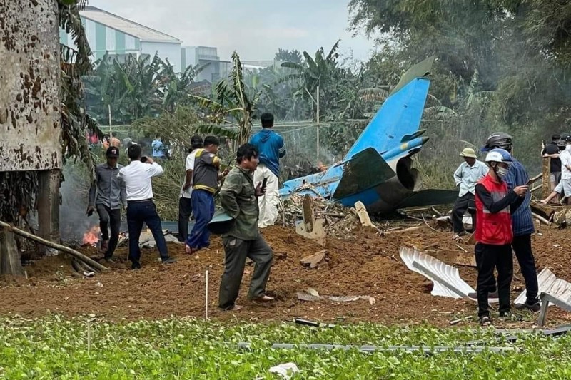 NÓNG: Một máy bay rơi ở Quảng Nam, chưa ghi nhận thiệt hại về người