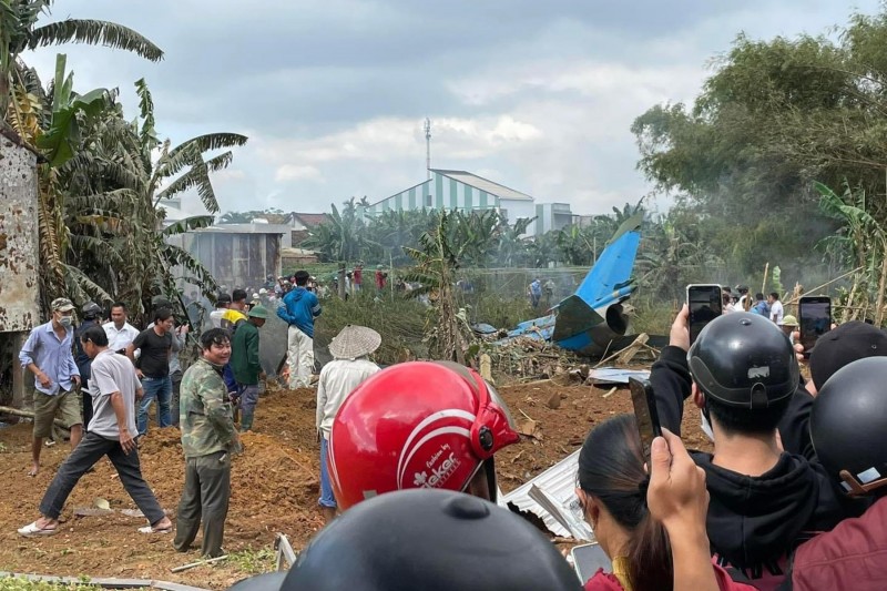 NÓNG: Một máy bay rơi ở Quảng Nam, chưa ghi nhận thiệt hại về người